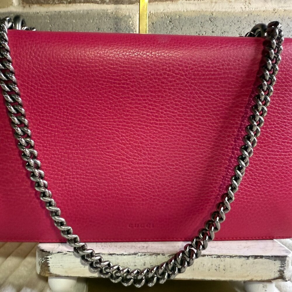 Auth Gucci GUCCIFY Embellished Dionysus Leather Shoulder Bag - Picture 14 of 17